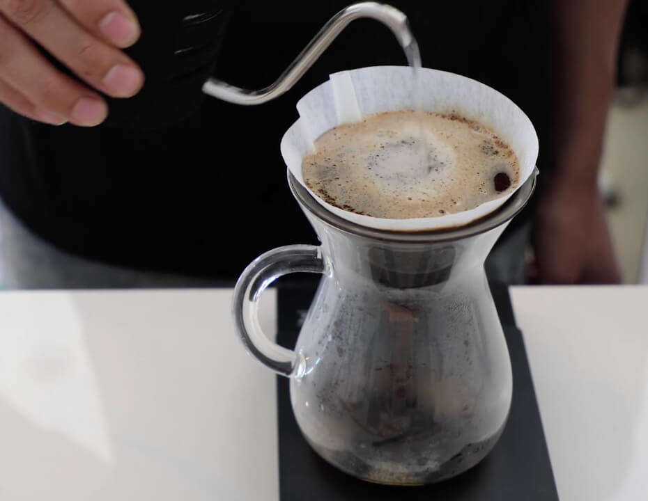 Kaffeezubereitung von Handfilter